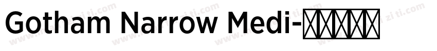Gotham Narrow Medi字体转换